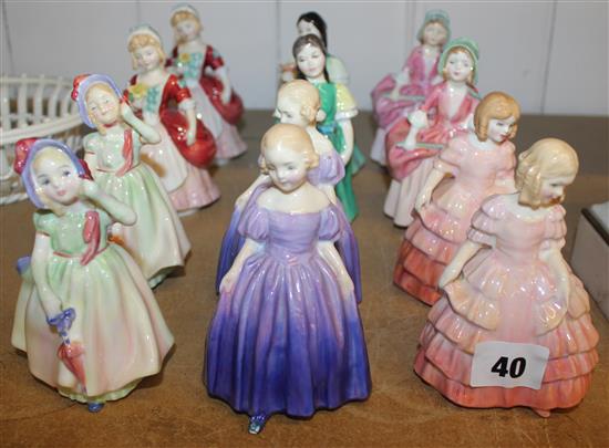 12 Royal Doulton figurines